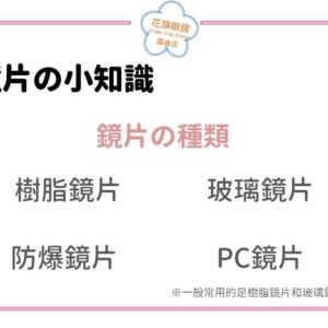 你知道你使用的鏡片是什麼類型的嗎❓ 霧峰花旗眼鏡